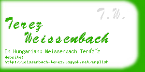 terez weissenbach business card